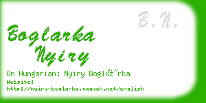 boglarka nyiry business card